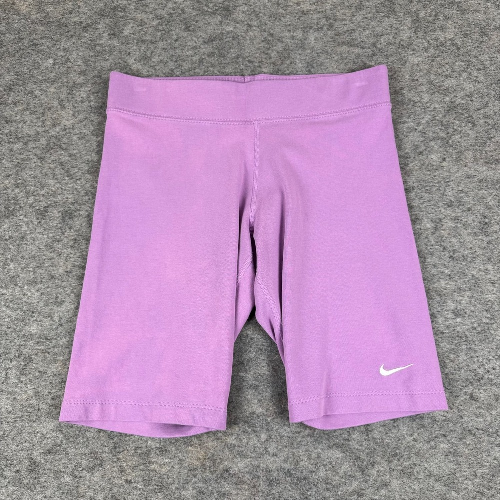 Nike Tight Fit Mid Rise Shorts 9"‎ Purple Womens Medium M